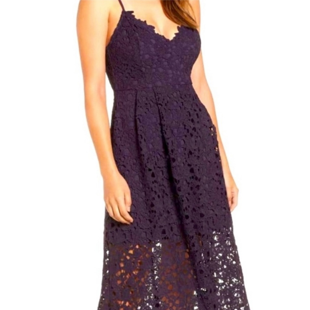 NWT ASTR Deep Purple MIDI Dress